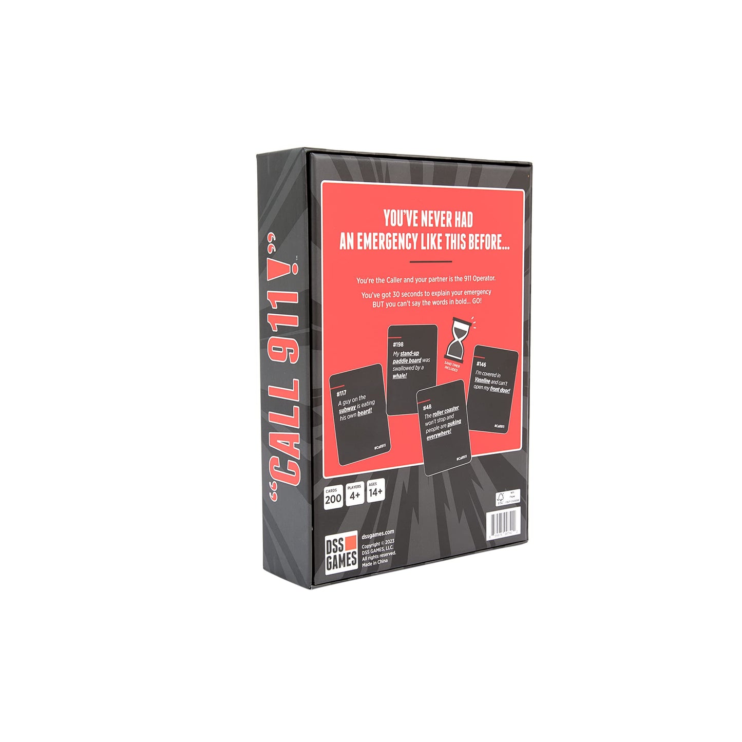 Dss Games Call 911! | A Family Game Of Unexpected Emergencies | Family Card Games For Adults & Kids, 200 Emergency Prompts | Fun Card Games For Family Game Nights, Gatherings & Parties | Ages 14 Up