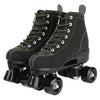 XUDREZ Cowhide Roller Skates for Women and Men High-Top Shoes Double-Row Design Adjustable Classic enhanced Roller Skates (Black 9)