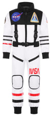 Gomukot Direct Kids Astronaut Costume Nasa Space Jumpsuit For Halloween Boys Girls Pretend Role Play Dress Up (8-10 Years)