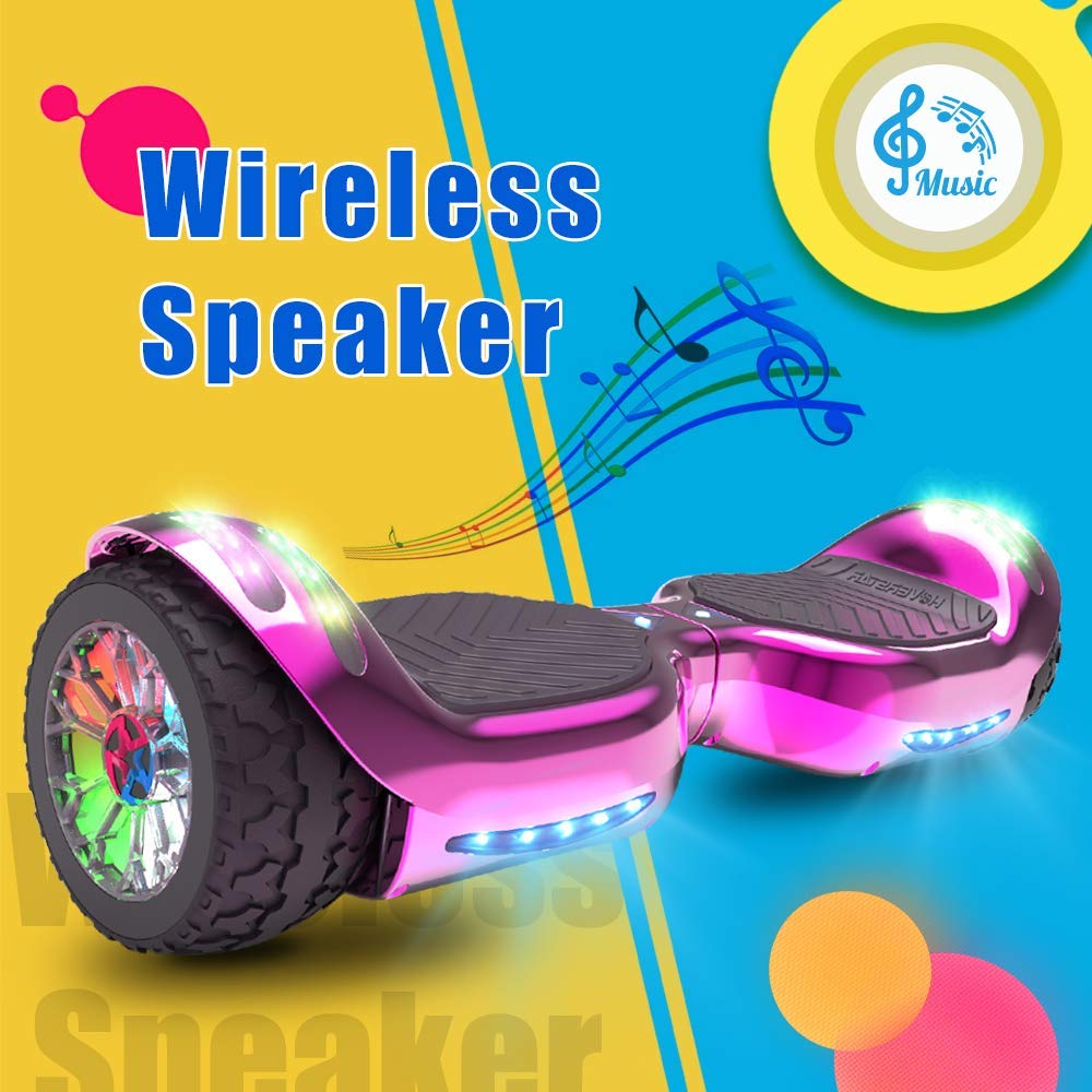 HOVERSTAR All-New HS2.0 Hoverboard All-Terrain Two-Wheel Self Balancing Flash Wheel Electric Scooter with Wireless Bluetooth Speaker