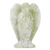 Justinstones Carved Xinshan Nephrite Gemstone Peace Angel Pocket Guardian Angelhealing Statue 2 Inch