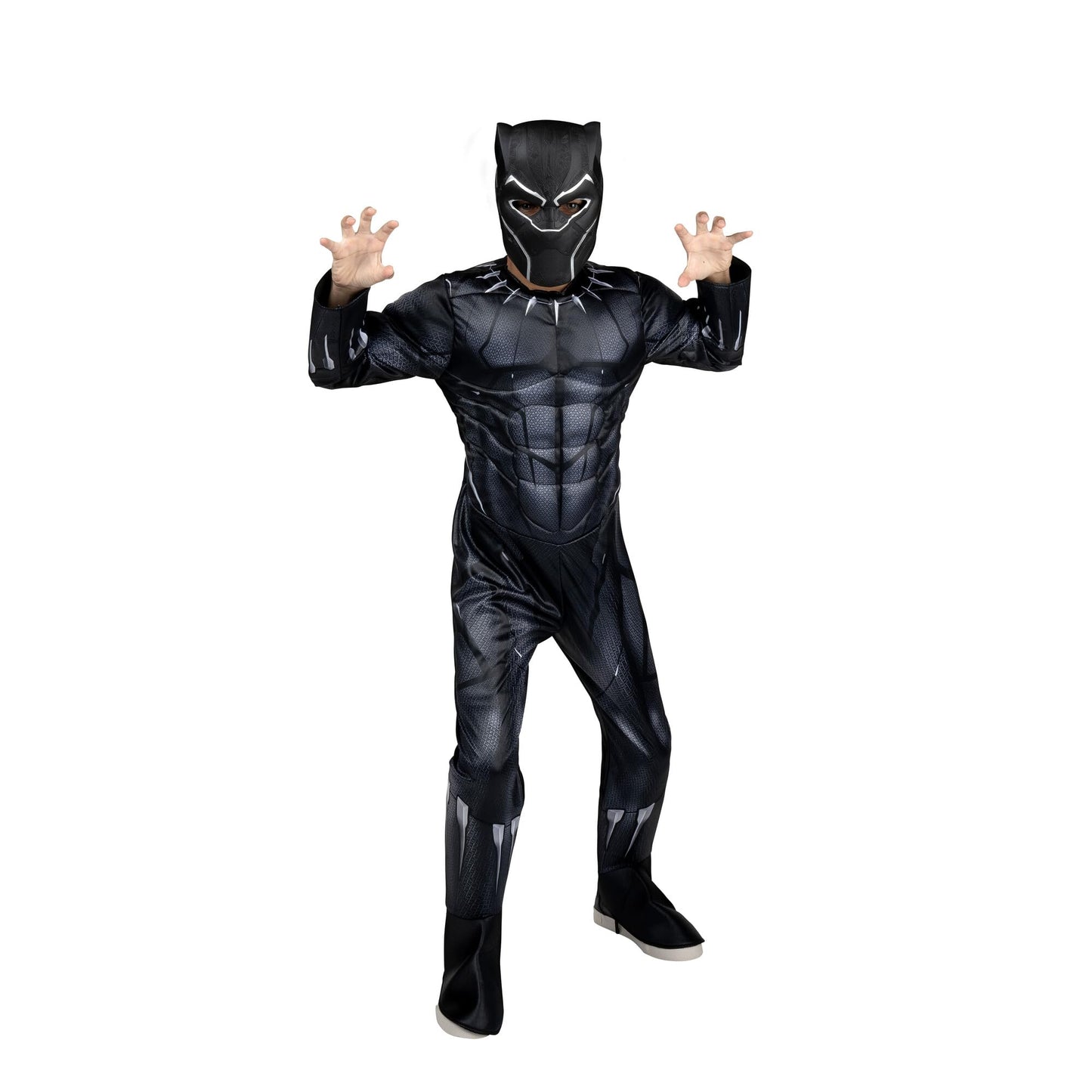 Marvel Boys Deluxe Black Panther Costume, Kids Superhero Halloween Costume, Child - Officially Licensed