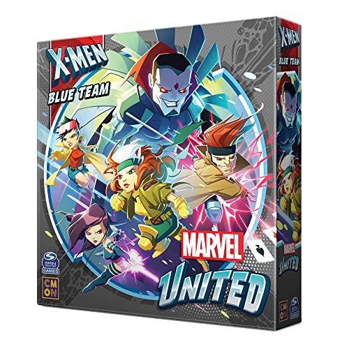 Cmon Marvel United X-Men Blue Team Expansion | Tabletop Miniatures Game | Strategy Game | Cooperative Game For Adults And Kids |