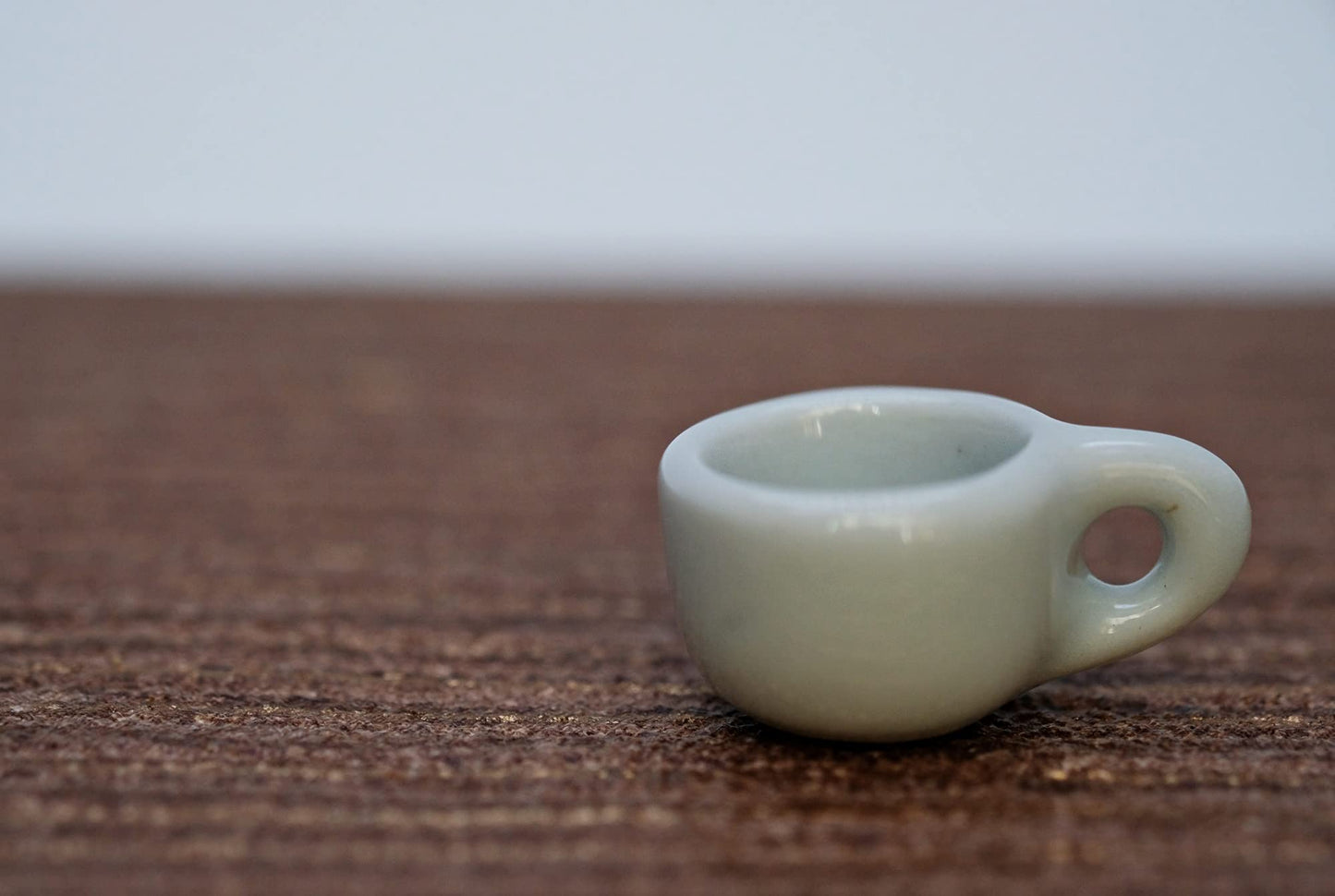10 White Gray Coffee Tea Cup Size 2 X 1.5 Cm Dollhouse Miniatures Food Kitchen Docoration