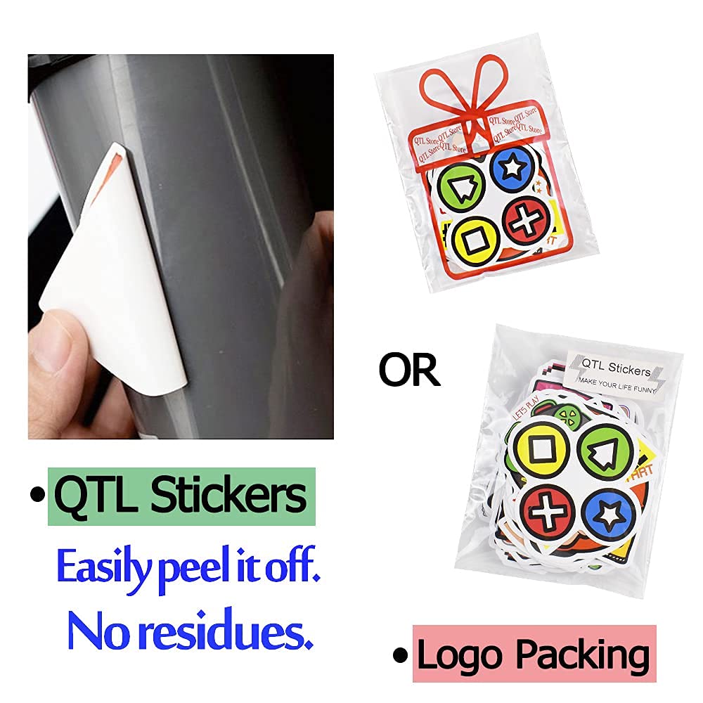 Qtl Classic Gaming Stickers For Laptop Stickers For Kids Adults Video Game Stickers For Water Bottles Gamer Stickers Vinyl Water
