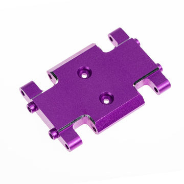 Rampcrab Skid Plate Transmission Mount For Ax24, Aluminum Alloy Mount For Ax24 Xc-1, Upgrades Parts For 1/24 Rc Crawler Car, Pur