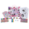 Innovative Designs Disney Minnie Mouse Coloring Art Set, 150+ Pieces, Multi, Foam, Includes Stickers & Stampers, Model 713451MRM