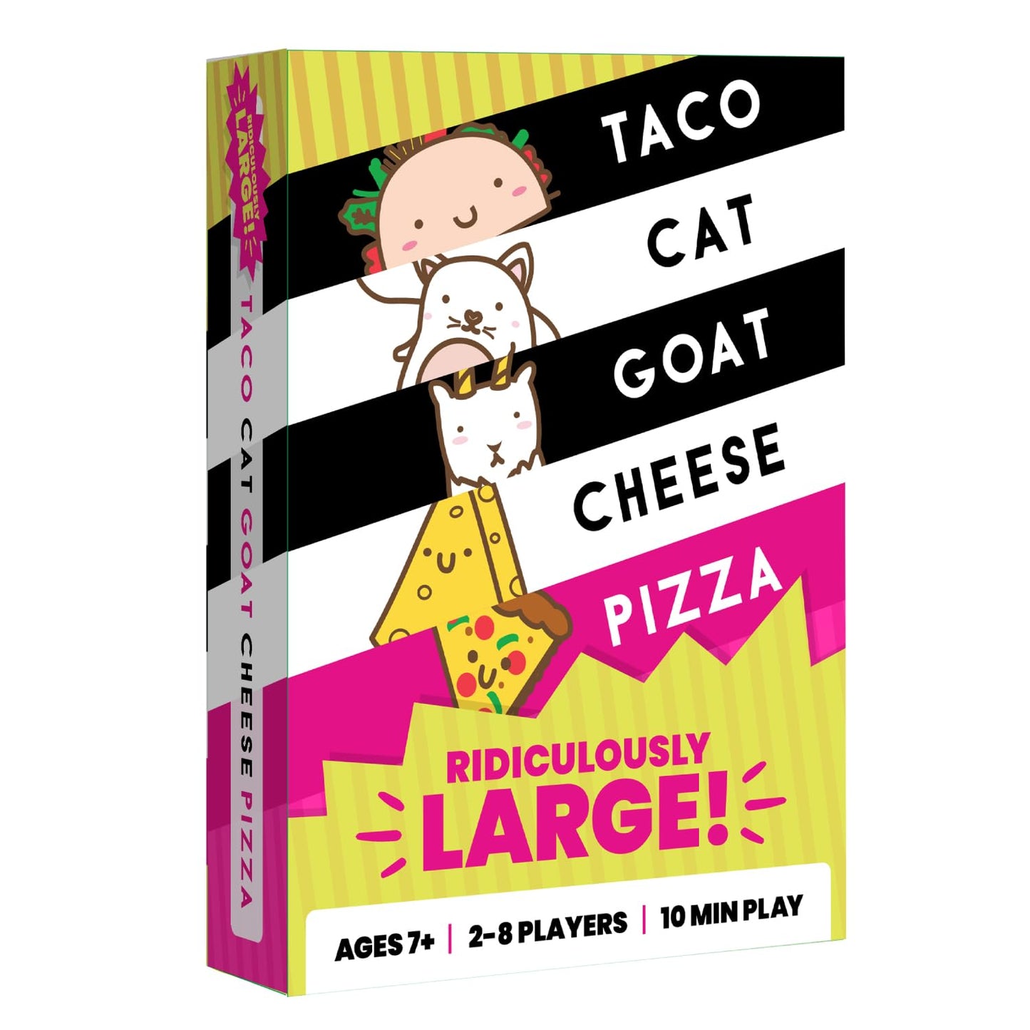 Taco Cat Goat Cheese Pizza Ridiculously Large Edition Wildly Entertaining Oversized Card Game For Family Game Night | Easy To Pl