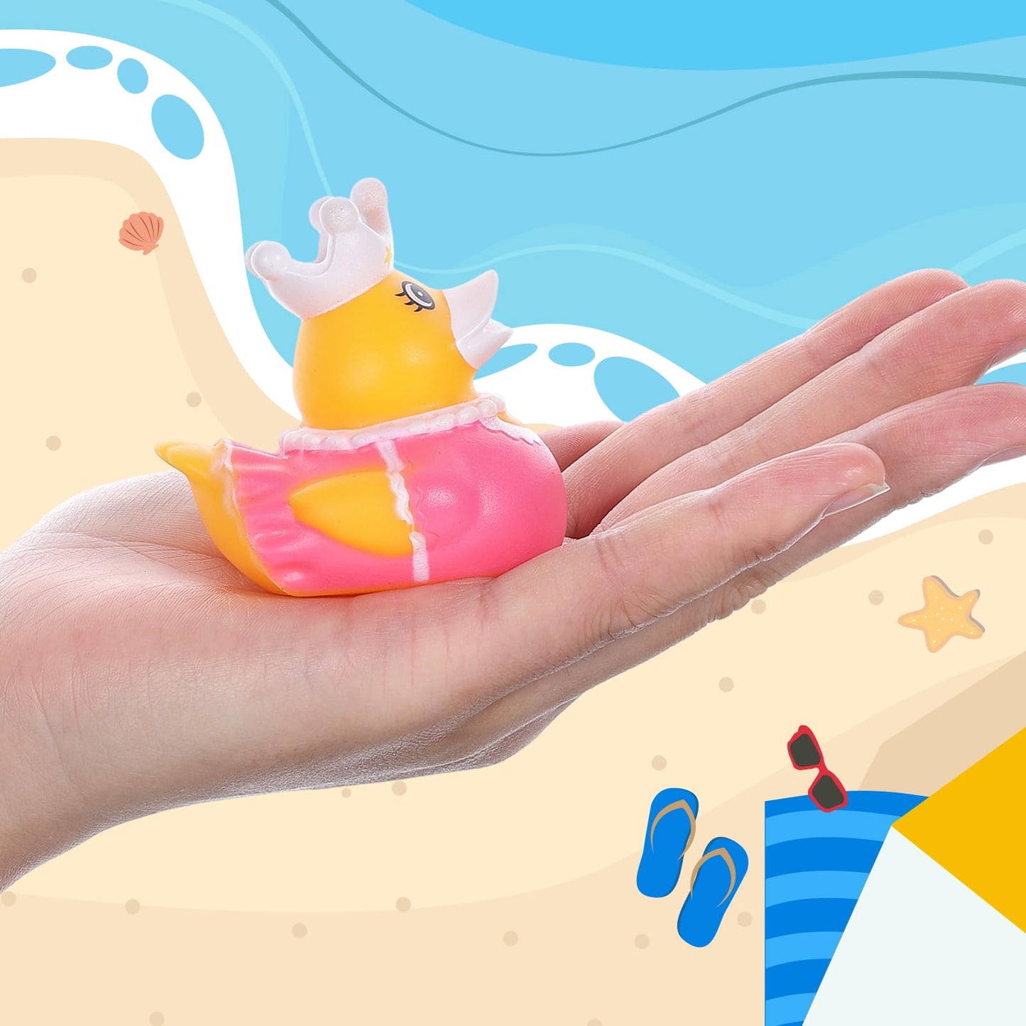30 Pcs Rubber Ducks Assorted Plastic Rubber Ducks For Cruise Ducks Ducking Bath Toys Ducks Party Favors Beach Pool Activity Crui