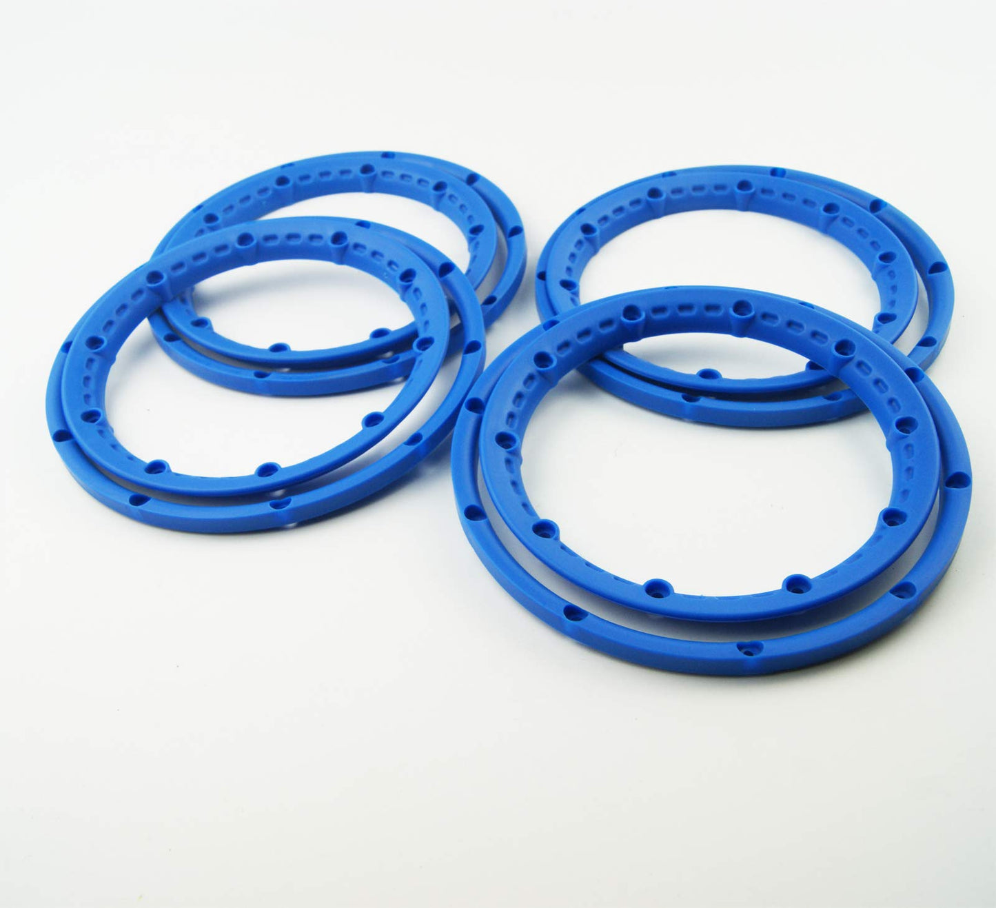 TITRACING Blue Wheel Rim Bead Lock Ring Set fit HPI Rovan Baja 5B SS King Motor