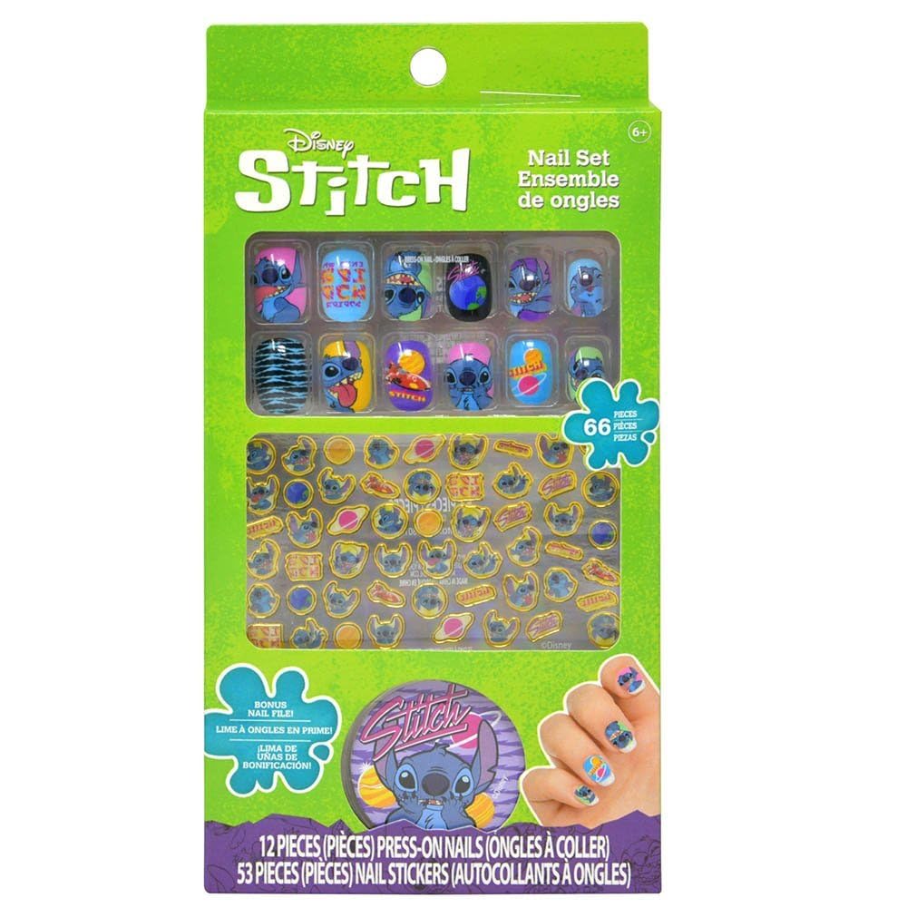 Stitch Cosmetic Set for Girls ~ Lilo and Stitch Dress Up Party Supplies with Stitch Makeup, Shoulder Bag, Stickers and More | St