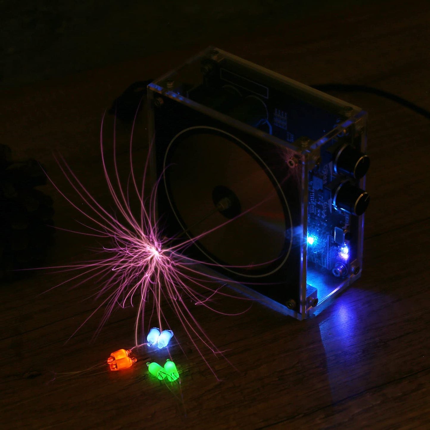 Joytech Tesla Coil Wireless Transmission Demonstration Tool Lamp Glow Tube Neon Light Ys12