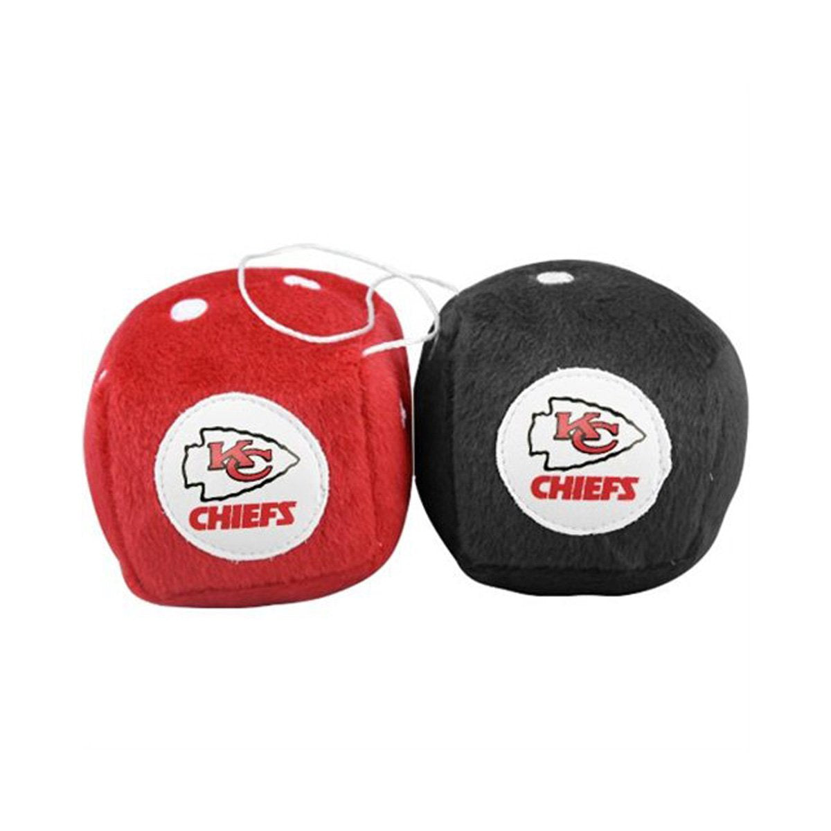 Fremont Die Nfl Kansas City Chiefs 3'' Fuzzy Dice, 3'', Team Colors
