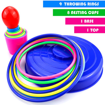 TCOTBE Games Set, for Kids Birthday Party Indoor Outdoor Games Supplies,Soft Plastic Toss Games,Gift for Xmas