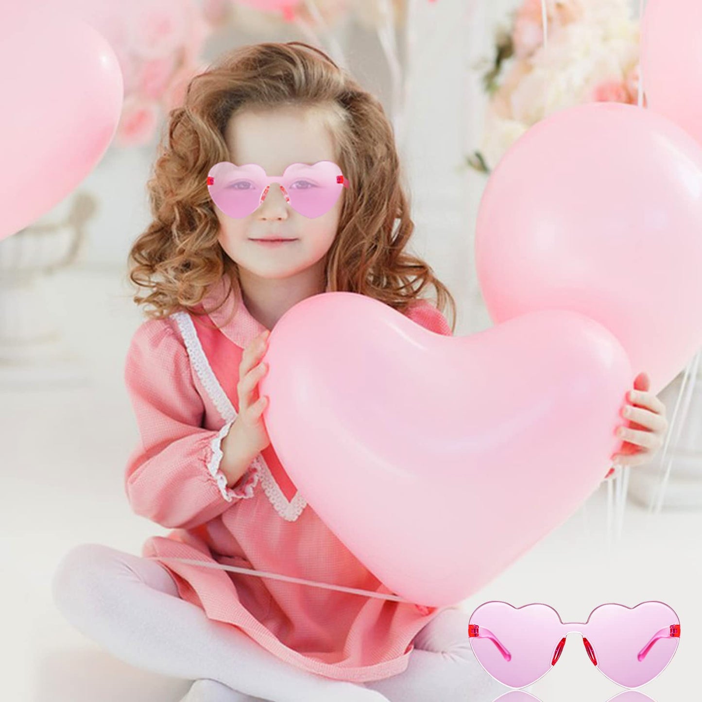 Scione Kids Heart Sunglasses Gift Sunglasses , 24Pack Party Favors Heart Sunglasses For Kid Boy Girl - Glasses Colorful Birthday Party Supplies, Beach, Pool Party Favors, Goodie Bag Stuffer