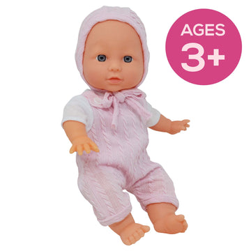12 Inch Realistic Baby Doll With Soft Body And Vinyl Head, Arms, And Legs, Beautiful Soft Baby Doll Dressed In A Matching Onesie