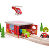 Bigjigs Rail, Firestation Shed, Wooden Toys, Bigjigs Train Accessories, Wooden Fire Station, Wooden Shed, Rescue Vehicles Toys, Wooden Train Sets, Wooden Toys For 3 4 5 Year Olds