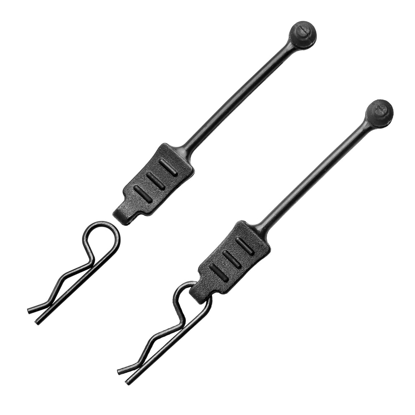 10PCS AllinRC RC Body Clips w/Pull Tabs 2.5mm Hole Puncher for Traxxas TRX4M Losi Mini-T 2.0 Mini JRX2 HyperGo H16GT H16DR 1/16