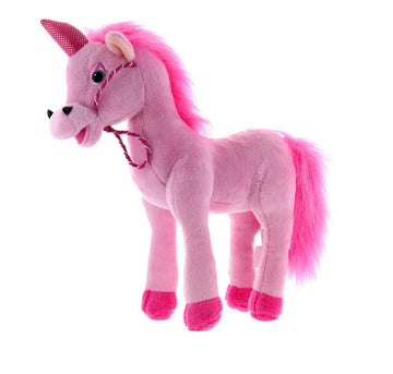 Snuggle Stuffs Plush Magical Pink Unicorn Stuffed Animal, 11" - Soft Polyester Toy for Girls