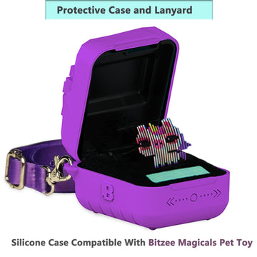 Silicone Case For Bitzee Magicals Interactive Toy Digital Pet, Protective Skin Cover For Bitzee Magicals Virtual Electronic Digital Pet And Case Accessories (Case For Bitzee Magicals) (Purple)