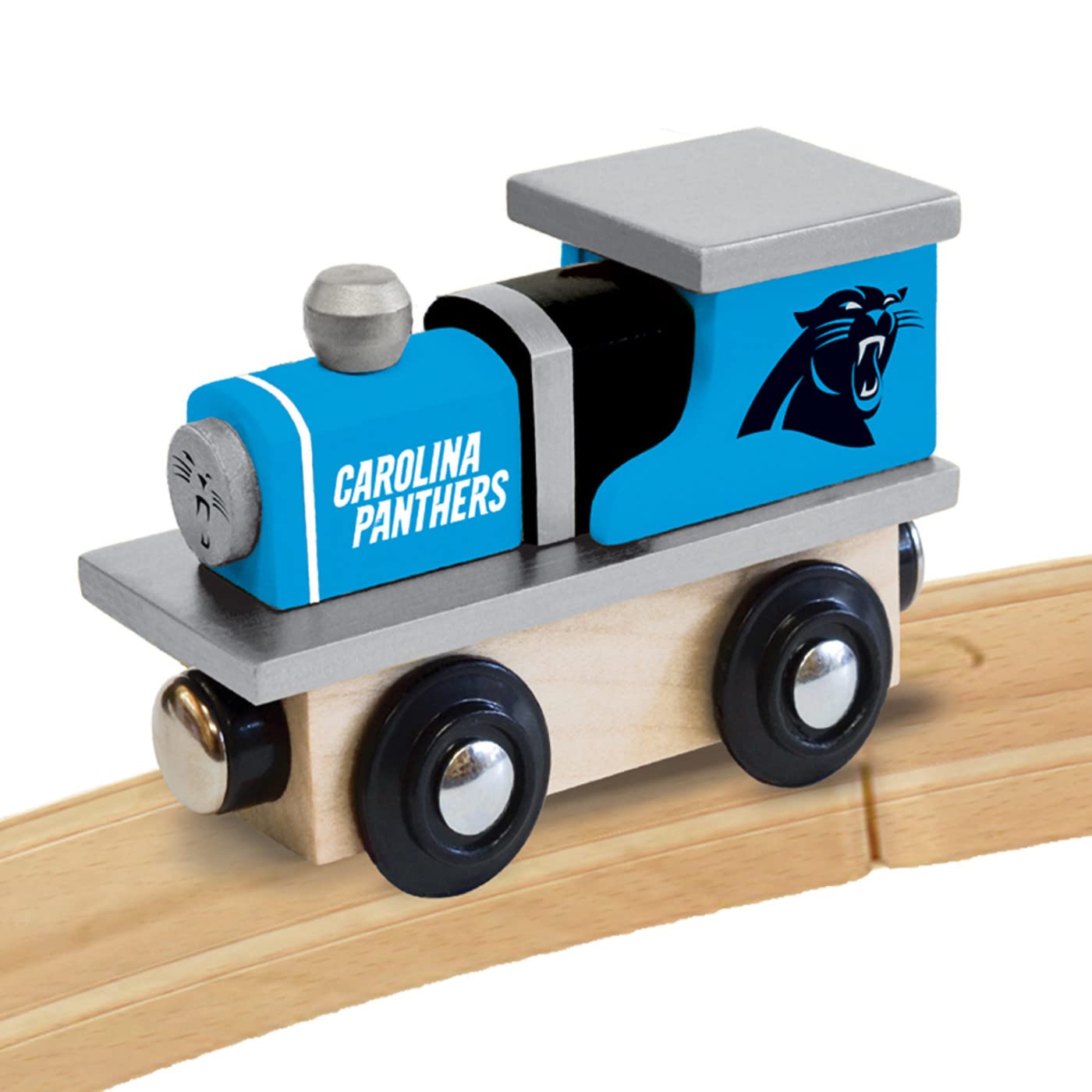 Masterpieces Nfl Carolina Panthers Real Wood Toy Train, For Ages 3+