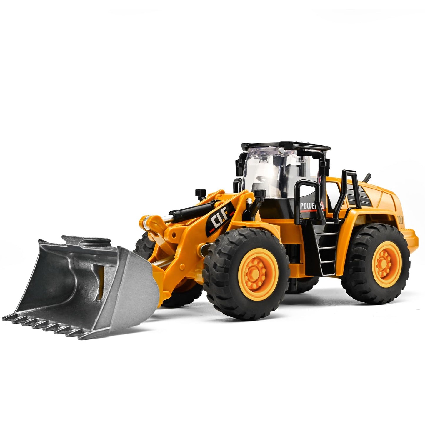 NOVAFUSION Bulldozer Toys for Boys,Bulldozer Toy with Movable Front Loading Arm and Liftable Bucket,Toy Bulldozers Construction