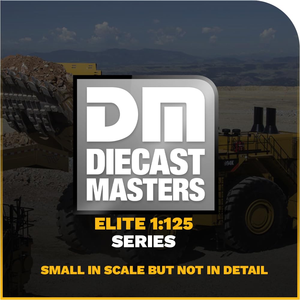 Diecast Masters 1:125 Caterpillar 994K Wheel Loader Truck, Metal Model, Yellow, Elite Series, Model DM85535