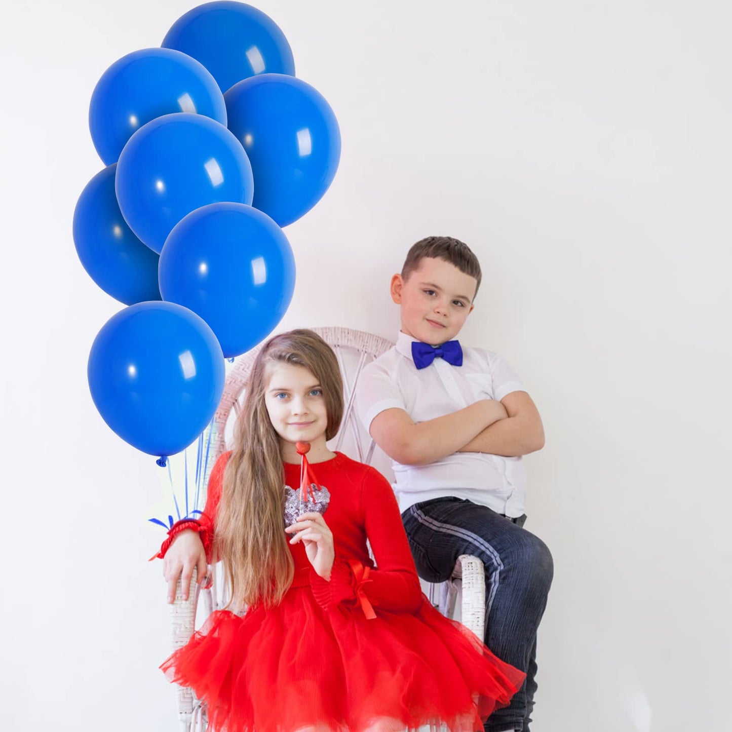 Garma Blue Balloons 12 Inch, 100Pcs Blue Latex Party Balloons For Balloons Arch As Christmas, Birthday, Graduation, Wedding, Bab