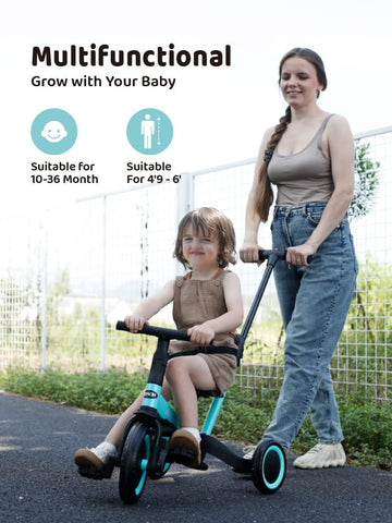 newyoo Toddler Tricycles for 1-3 Year Olds, Toddler Bike, Baby Balance Bike, Christmas and Birthday Gift for Boy and Girl, Trike