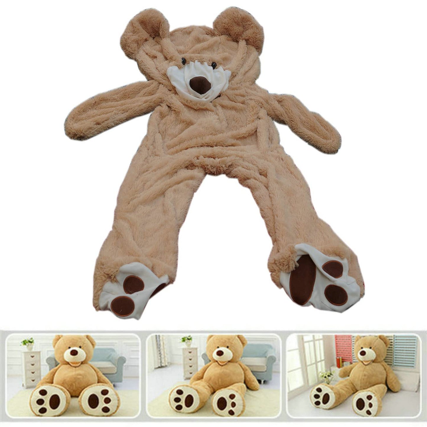 Fengheshun 78' (6.5 Feet) Giant Teddy Bear Cover (Not Stuffed), Best Gift For Girlfriend On Valentine'S Day