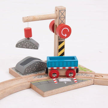 Bigjigs Rail Gravel Crane For Train Set