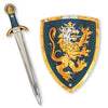 Liontouch - Noble Knight Foam decorative replica blade & Shield for Kids Blue - Age 3-8 Years | Durable & Safe Medieval Toy Set | & Battle Accessories for Pretend Play Dress Up & Knight Costumes for Boys
