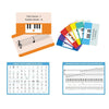 Basic Piano Theory Posters Set, 54 Double-Sided Piano Note Flash Cards and Piano Music Theory Poster, for Music Education and Be