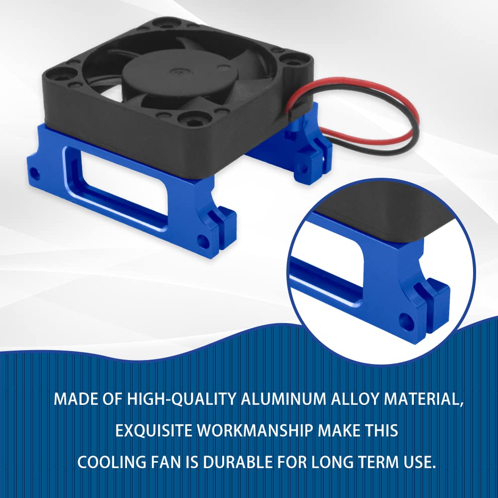 OGRC ESC Cooling Fan Aluminum Alloy ESC Cooling Fan for traxxas 1/10 Slash 4x4 Stampede 4x4 VXL-3s Rustler for Traxxas 3340 Veli