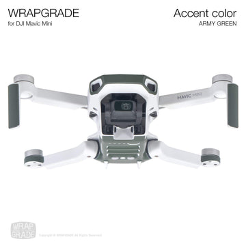 Wrapgrade Skin Compatible With Dji Mavic Mini | Accent Color (Army Green)