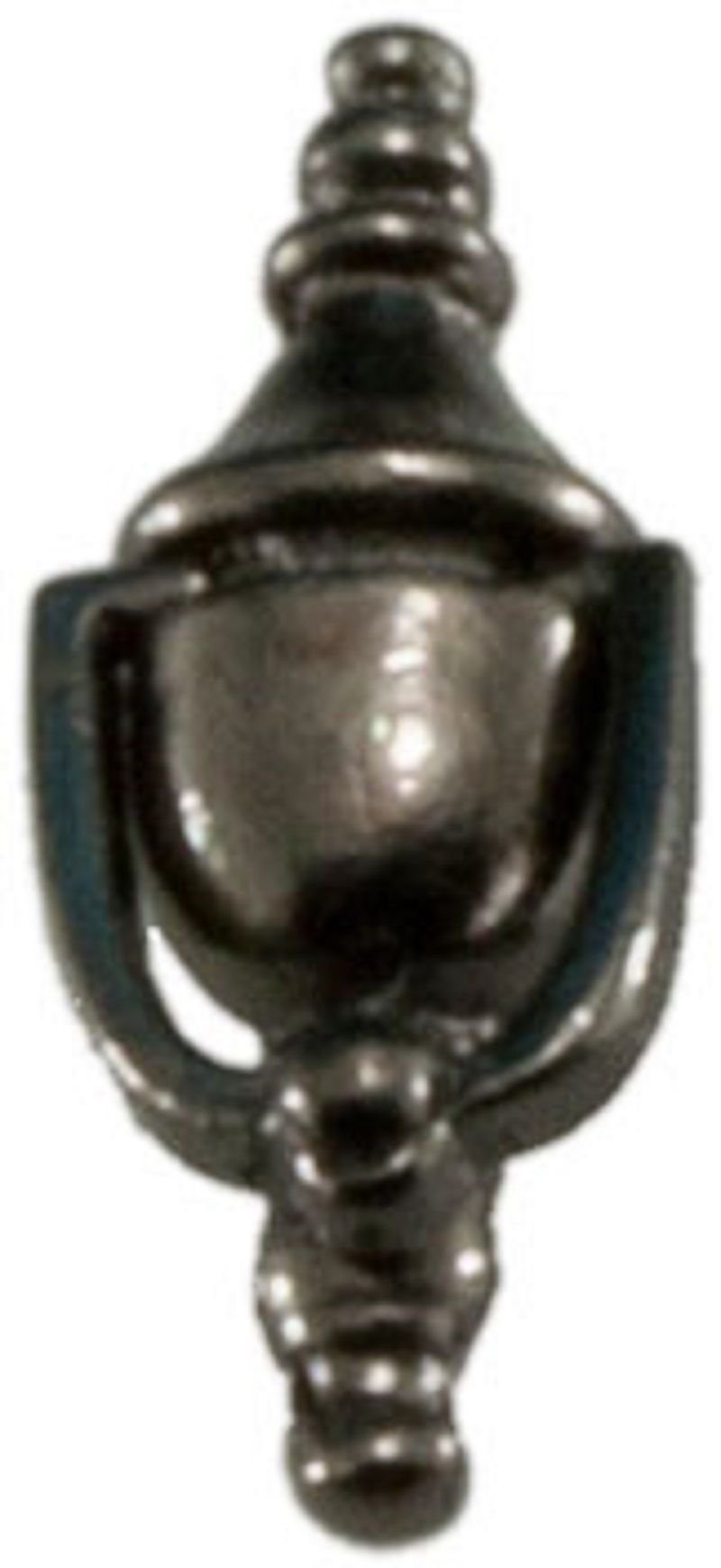 Classics Dollhouse Traditional Working Door Knocker In Black Finish
