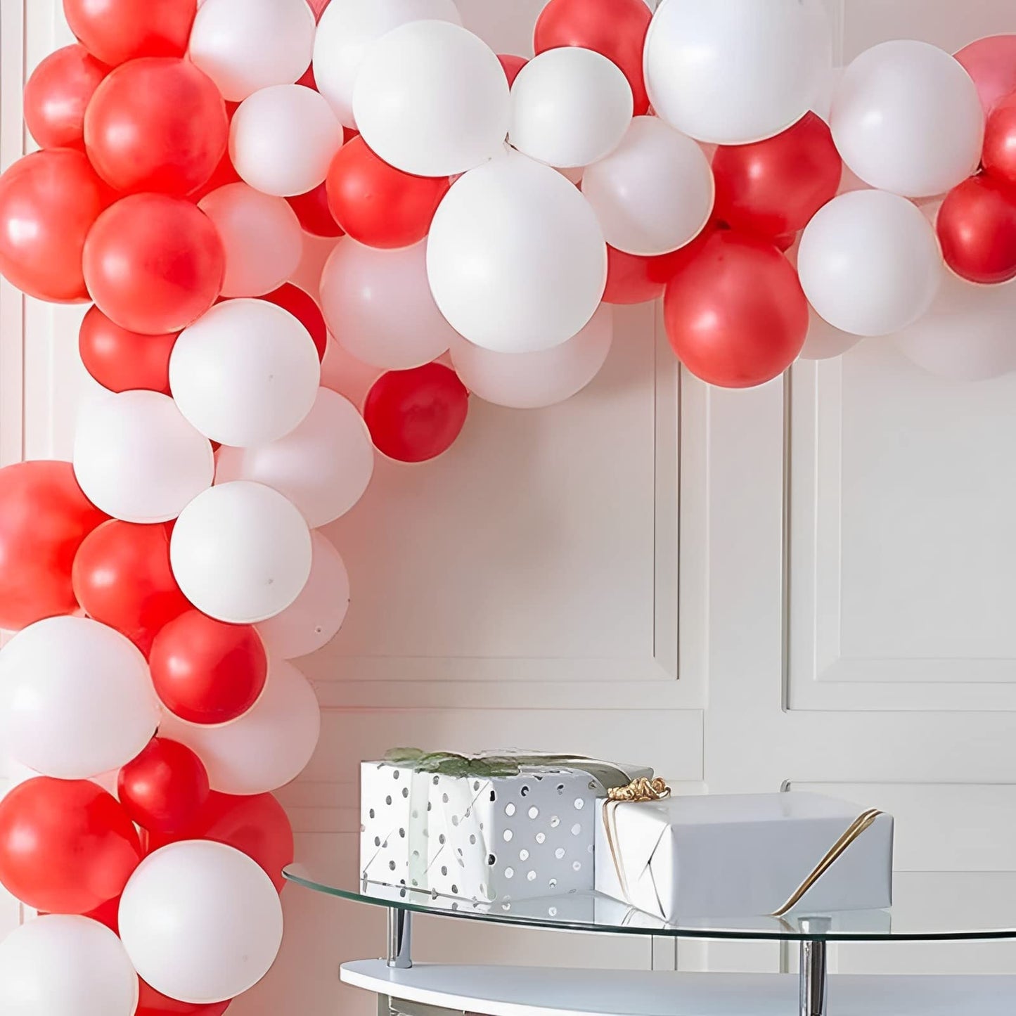 Voircoloria 105Pcs Red Balloons 12Inch Party Latex Balloons For Valentine'S Day Birthday Christmas Baby Shower Wedding Anniversa