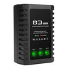 LiPo Battery Charger 2S-3S RC Balance Charger Compact Charger for 7.4-11.1V LiPo Batteries (Black)