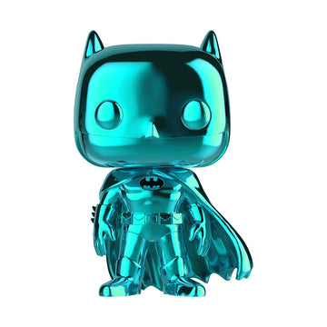 Funko Pop! Dc Batman 80 Years Teal Chrome Batman 2019 Shared Sticker Exclusive Sdcc