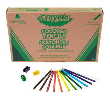 Crayola Colored Pencils Classpack (240Ct), Must Have Classroom Supplies For Teachers, Bulk Colored Pencils For School, 12 Colors