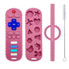 Ersihua Baby Teething Toys, Silicone Teethers For Babies, Cute Remote Control Shape Teething Toys, Chew Toys For Boys And Girls Teether Early Educational Sensory Toy