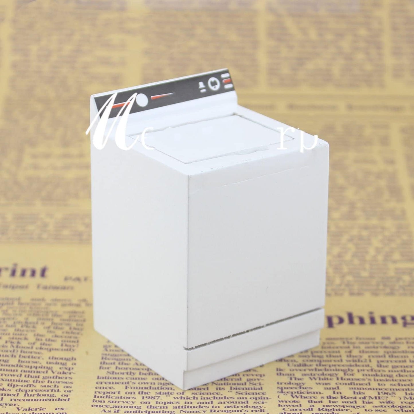 Meirucorp Dollhouse Fine 1:12 Scale Miniature White Washing Machine and Dryer