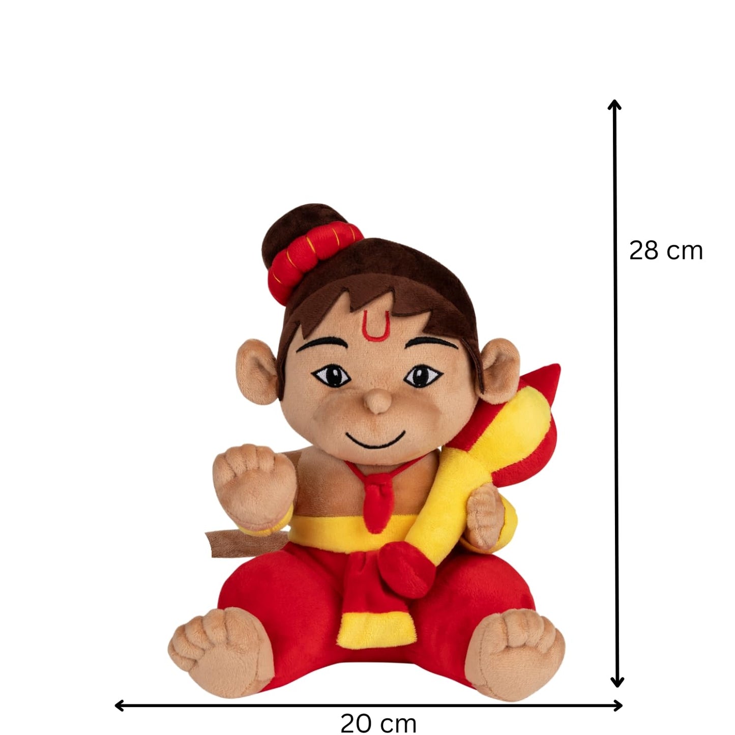 PandaS Box Mantra Chanting Baby Hanuman (28 Cm) | Musical Soft Plush Toy | Best Gift For Infants, Toddlers & Babies