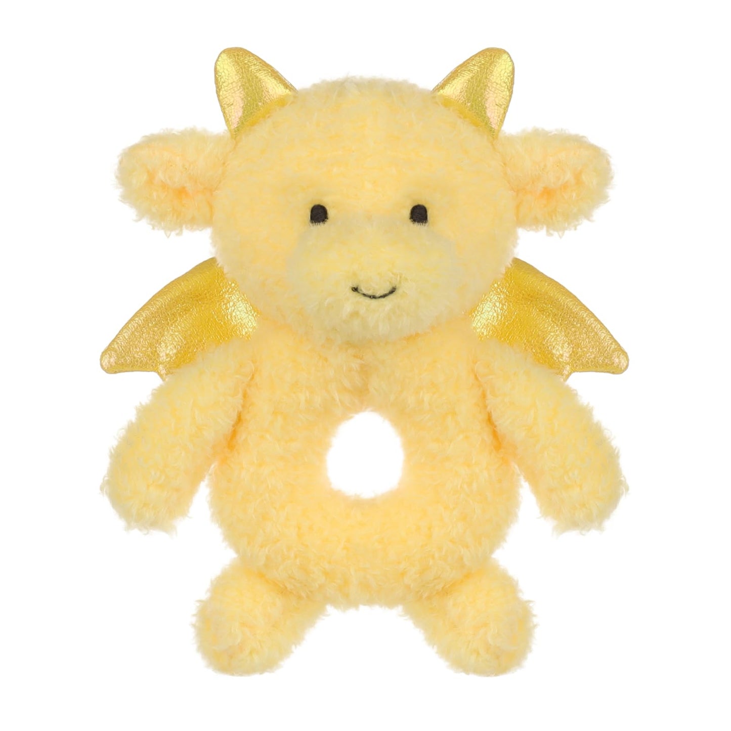 Apricot Lamb Dragon Rattle Soft Baby Rattle For Boys And Girls, Plush Stuffed Animal Rattle Toy Lovey For The Newborn, 0-3 Month