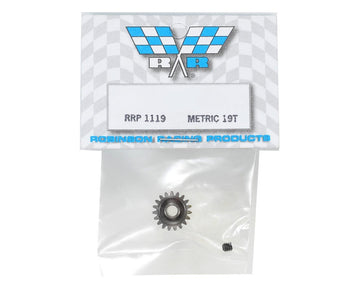 Robinson Racing 1119 Steel Alloy Motor Pinion Gear, 1/8'' Bore, 6 Mod Pitch, 19 Tooth