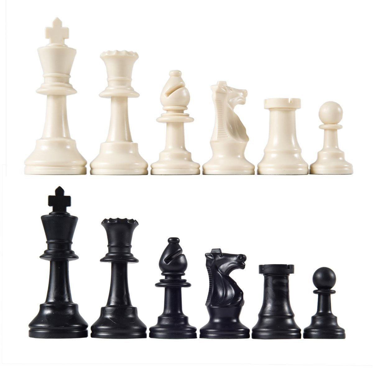 Heavy Tournament Quality Triple Weighted Staunton Chess Pieces With 3 3/4' King