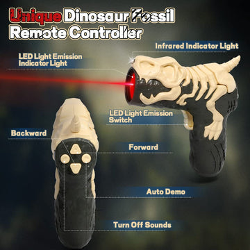 Fruse Remote Control Dinosaur Toys,Electric Rc Spinosaurus W/Light Tracing & Spray Mist,Dinosaur Robot Toys Powered By Rechargeable Battery,Jurassic Dinosaur Toys For Boys Girls Kids Age 3 4 5 6 7 8
