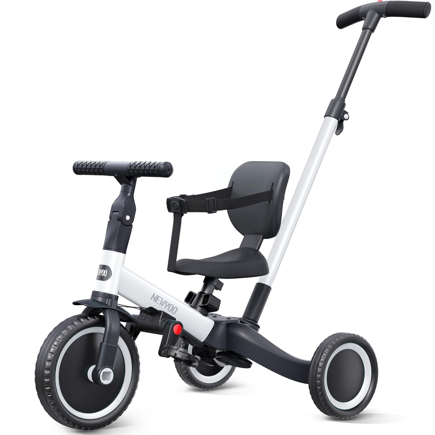 newyoo Toddler Bike, 4 in 1 Tricycles for 1,2,3 Year Olds, Balance Bike, Birthday Gift & Toy for Boys and Girls, Kids Tricycle w