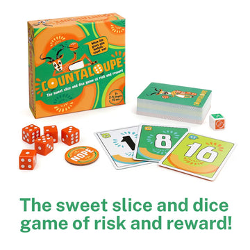 Bananagrams Countaloupe STEM Game for Kids 7+, Multicoloured Plastic, Model BANCTP001