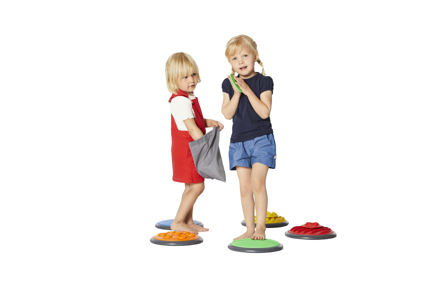 Gonge Tactile Sensory Discs - Starter Set - 10 Textured Stepping Discs, Sensory Exploration, Cognitive Development - Includes Bl